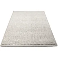 MY HOME »Seebu Loop« rechteckig 10 mm Höhe reine Schurwolle, Kurzflor, grobe Struktur