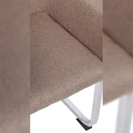 CLP Stuhl Puka I Gepolsterter Freischwinger I Edelstahl-Gestell