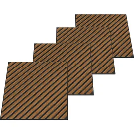 [neu.holz] Akustik-Wandpaneel Vang braun 8 St. 60 x 60 cm