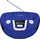 TechniSat Viola CD-1 - tragbare CD Boombox (UKW Kinderradio, CD Player, Bluetooth Empfang, AUX, 2X 1 Watt RMS, Netz und Batteriebetrieb) blau