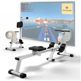 Sportplus Rudergerät mit 8 Widerstandsstufen. Magnetbremssystem - Klappfunktion ultraweiß NO SIZE