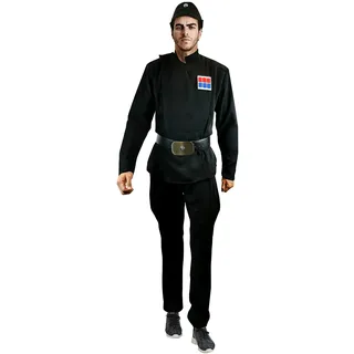 costumebase Imperial Officer Schwarz Uniform Gürtelkappe Rang Pad Kostüm Set Star Wars (Mittel) - M