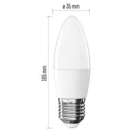 EMOS LED Lampe Candle 2,5W E27 warmweiß 350 lm