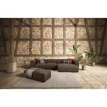 W.Schillig Eckcouch Polyester 3-Sitzer Rot