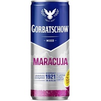 Gorbatschow & Maracuja 10% vol. 0,33 L Dose, 12er Pack (12x0,33L) EINWEG Pfand