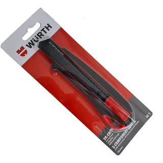 Würth Cuttermesser 2-K Griff 18mm inkl. 3 Abbrechklingen, 071566275