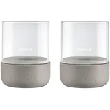 BLOMUS Windlicht Calma Glas grau