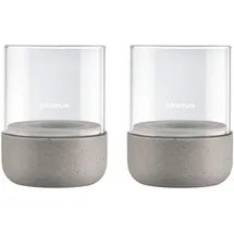 BLOMUS Windlicht Calma Glas grau