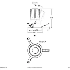EVN Lichttechnik LED-Einbauleuchte modular F01R09AM1327L24P