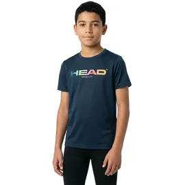 Head Racket Head Rainbow T-Shirt Junior, Navy - 140