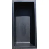 GFK Rechteckbecken (Schwarz) 240 x 120 x 60cm Teichbecken Rechteckig - Frei Haus