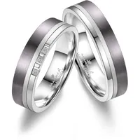 Verlobungsring MARRYA "Tantal Ringe Trauringe Eheringe Partnerringe" Gr. 58, silber (herren ring, silber), Fingerringe, Damen, 58, Tantal