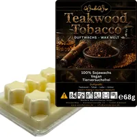 WonderWax Duftwachs Wax Melts für Duftlampe, 6 Sterne Duftmelt Wachsmelt Sojawachs Duftwachs Würfel für Raumdüfte, Wachs Duftöl Winter Indoor Schmelzen für Aromalampe Teakwood Tobacco