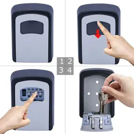casativo Mini Schlüssel-Safe Zahlenschloss / keine Sicherheitsstufe