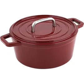 CS Kochsysteme Alpen Fleischtopf 24 cm rot