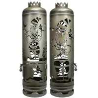 Feuerstelle Zwergen Rocker mit Ratte Feuertonne Gartenzwerg Wichtel Geschenk