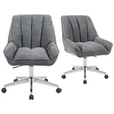 dubi möbel Bürostuhl Mika-Jette 60 x 96 x 68 cm Grau