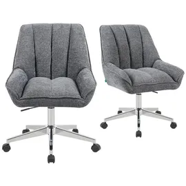 dubi möbel Bürostuhl Mika-Jette 60 x 96 x 68 cm Grau