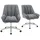 dubi möbel Bürostuhl Mika-Jette 60 x 96 x 68 cm Grau