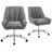 dubi möbel Bürostuhl Mika-Jette 60 x 96 x 68 cm Grau