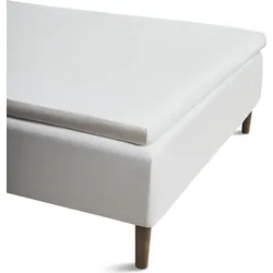 Percale Bettlaken 180 x 200 cm weiß