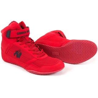 Gorilla Wear High Tops Red rot - schwarzes Logo - Bodybuilding und Fitness Schuhe für Damen und Herren, EU 40