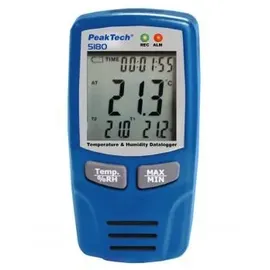Peaktech 5180 Temperatur- und Luftfeuchtigkeits-Datenlogger -40.+70°C, 0-100% RH