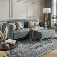 VitaliSpa Ecksofa Schlafsofa Gästesofa Cali Grau Schlaffunktion 236 x 97 cm modern Wohnzimmer Sofa Wohnzimmercouch Boxspringsofa Loungesofa Loungeecke Schlafcouch Taschenfederkern ausziehbar