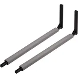 AZZAP Dachboxhalter mit Zubehör Dachboxträger Wandhalterung Dachboxenhalterung WSB_GRAU