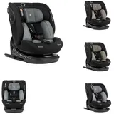 KIKKABOO i-Size Kindersitz i-Hike (40-150 cm) Isofix, 360° drehbar, verstellbar dunkelgrau