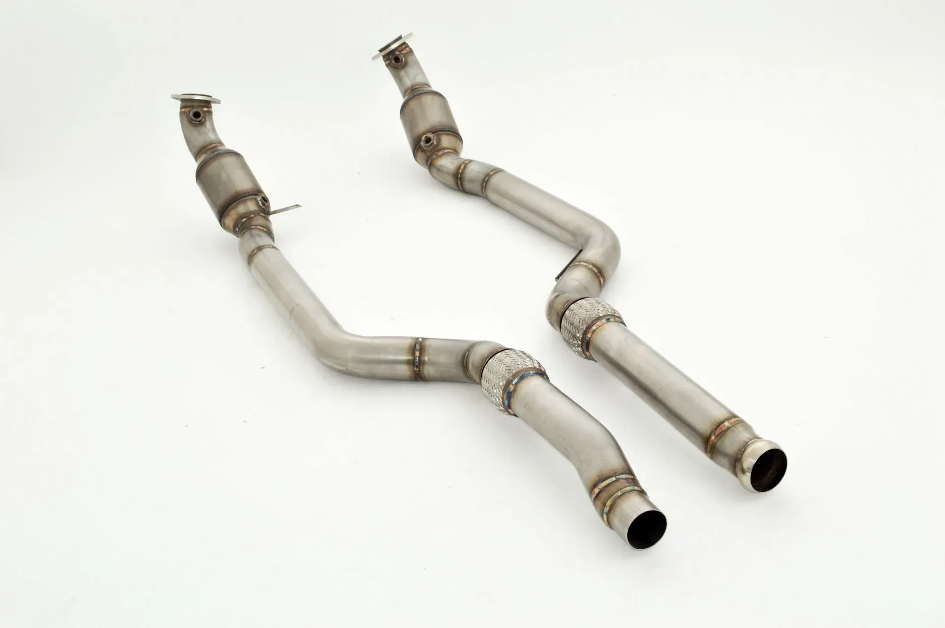 Friedrich Motorsport 76mm Downpipe 200 Zellen SportKat für Mercedes C/X218