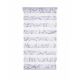GARESA Doppelrollo Swing 65 x 150 cm grau/weiß
