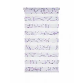 GARESA Doppelrollo Swing 65 x 150 cm grau/weiß