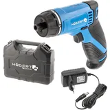 MGA Entertainment HÖGERT TECHNIK Akku-Schraubendreher, 7,2V, 10Nm, 230 U/min, Li-Ion 1,5Ah, LED, magnetischer 1/4" Bit-Halter, rutschfester Griff, inkl. Ladegerät & Koffer