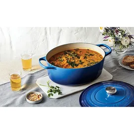 Le Creuset Signature Bräter 31 cm oval azure