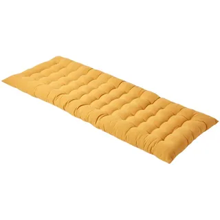 Homescapes Bankauflage gelb 100% Baumwolle