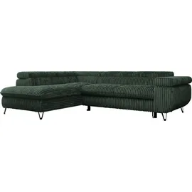 MKS Meble Eckcouch Cord 2-Sitzer Grün