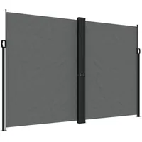 vidaXL Seitenmarkise 220 x 600 cm Anthrazit Polyester