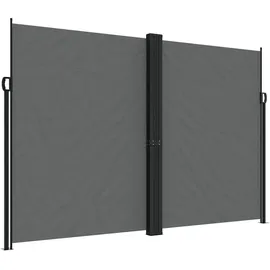 vidaXL Seitenmarkise 220 x 600 cm Anthrazit Polyester