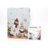 HundB Weihnachtstischdecke Papiertischdecke 120 x 60 cm bunt