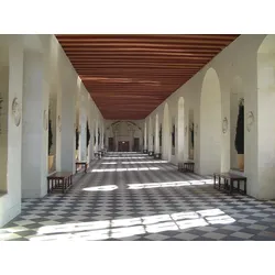 Fototapete PAPERMOON "Chenonceau Schloss", bunt, B:3,0m L:2,2m, Vlies, Tapeten