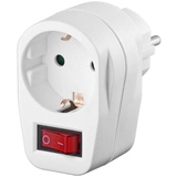 goobay Schutzkontakt-Schalter weiß 68906