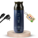 ELTTEK Mini Wasserkocher 450ml 12 Temperaturoptionen, tragbarer Reise-Wasserkocher mit Temperatureinstellung, Teekocher & Kaffeekocher, 3-in-1 Elektrobecher mit Abschaltautomatik & Tragetasche