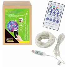 IDENA LED Lichterkette Micro 12,9 m Bunt