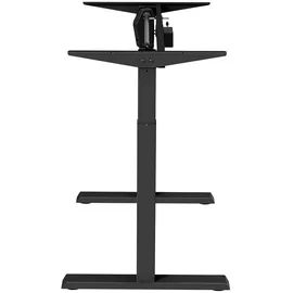 Ergo Office Sitz-Steh-Schreibtisch Tischgestell Elektrisch Höhenverstellbarer Schreibtisch max. Höhe 123 cm Touchpanel Bürotisch bis 70kg ohne Tischplatte Schwarz