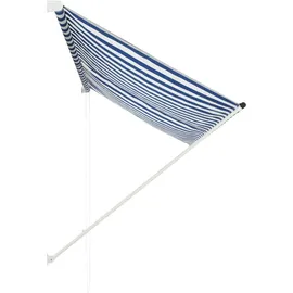 vidaXL Einziehbare Markise 250 x 150 cm blau