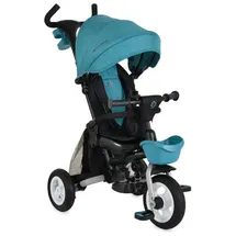 Byox Tricycle Flexy Lux 3 in 1 Dreirad, klappbar, Gummireifen, drehbarer Sitz dunkelblau