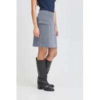 ICHI Miniröcke IHKATE Patriot Blue Herringbone Blau L