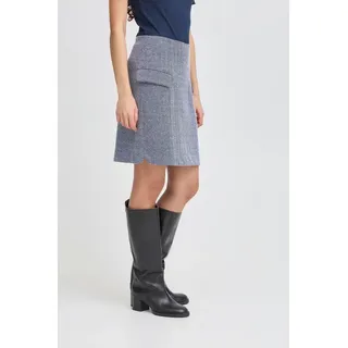 ICHI Miniröcke IHKATE Patriot Blue Herringbone Blau L