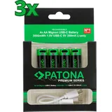 PATONA Premium USB-C AA 3000 mAh 12 St.